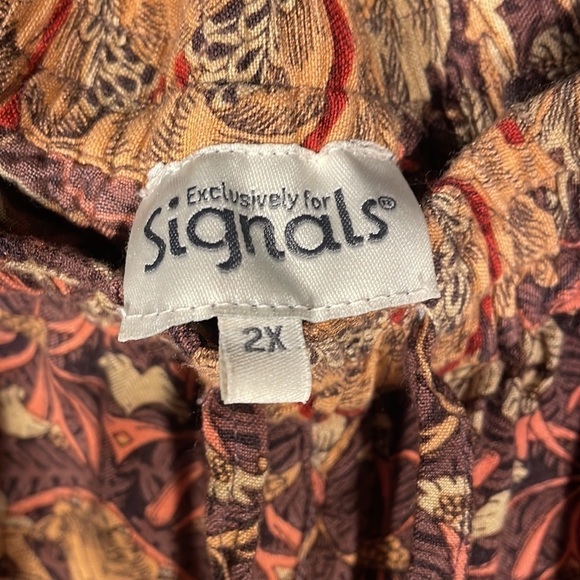 Exclusively For Signals Floral Boho Silky Lounge Pants - Picture 5 of 6